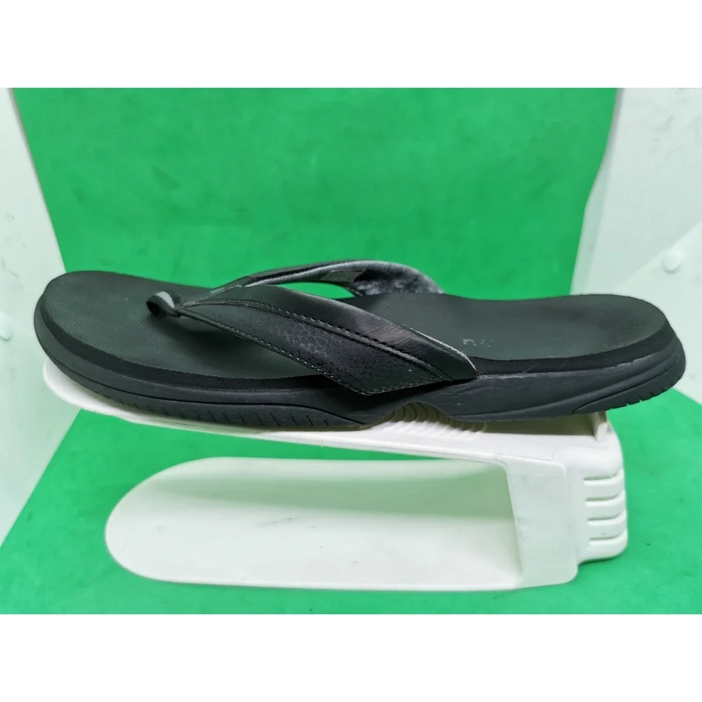 New Balance Womens W6090BK Flip Flop Thongs Comfort Black Size 11